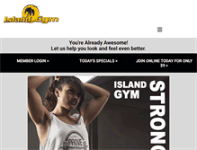 Tablet Screenshot of islandgym.com